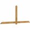 Ekena Millwork Eugene Rough Sawn Timber Gable Bracket, Western Red Cedar, 96"W x 40"H x 2"D x 4"F, 10/12 Pitch GBW096X40X0204EUG00RWR - alternate 3